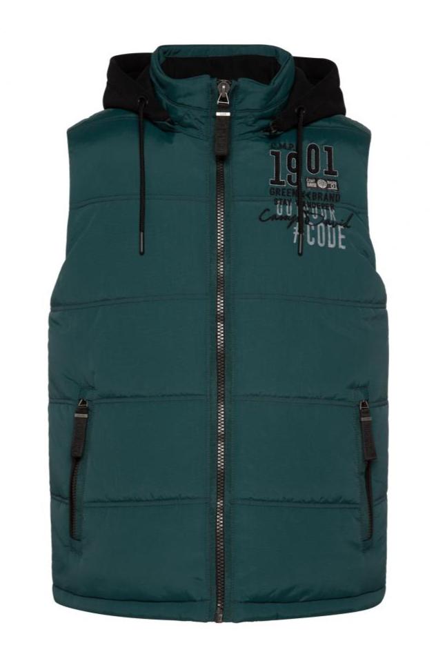 Outdoor vest with detachable sweat hood