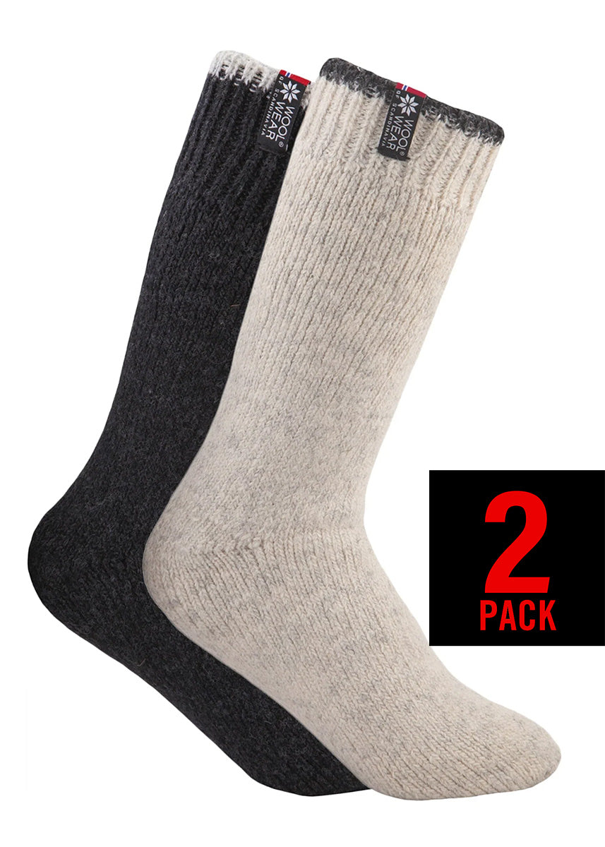 Eskimo thick wool socks, 2-pack