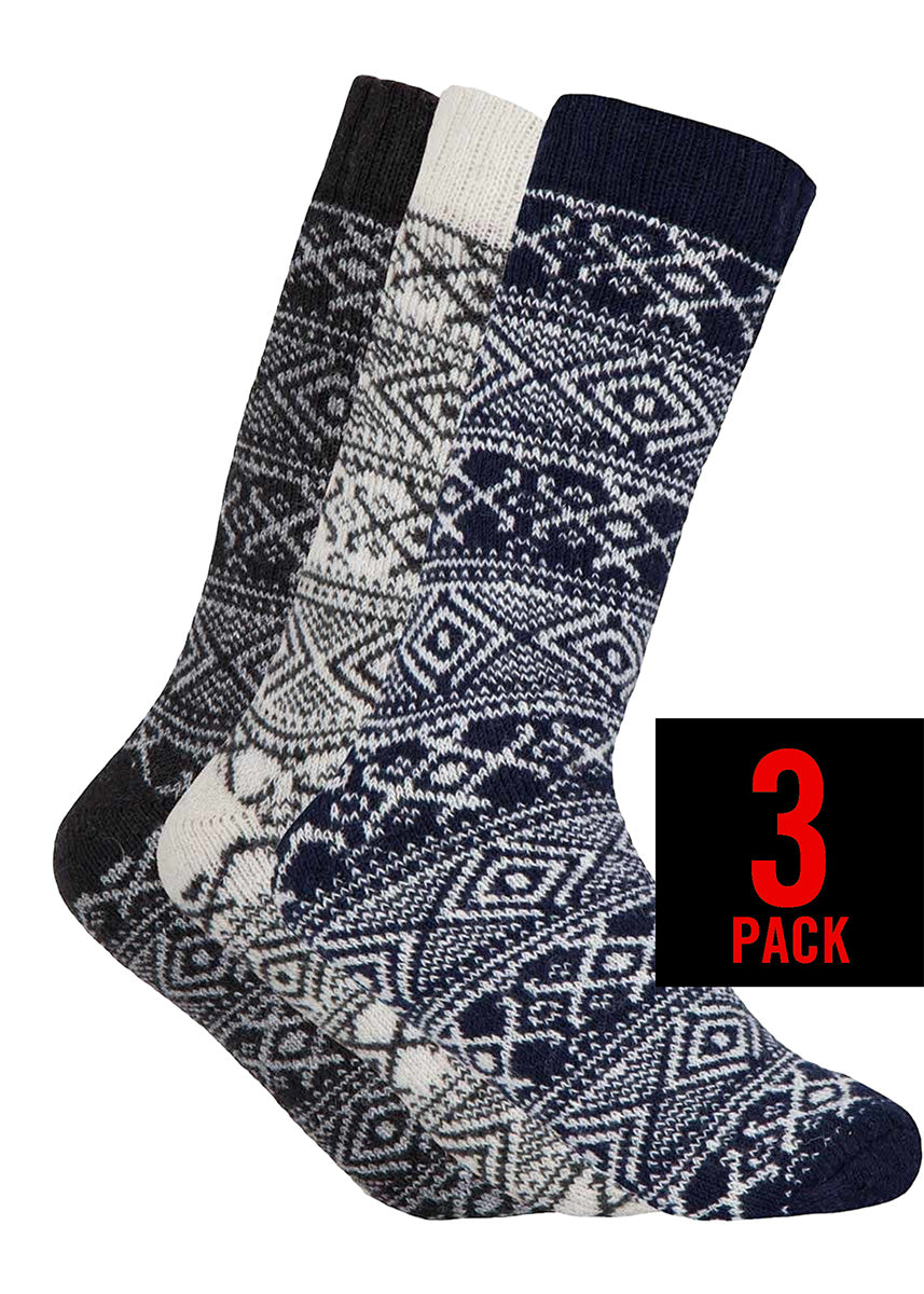 Nordic Wool Socks, 3-Pack