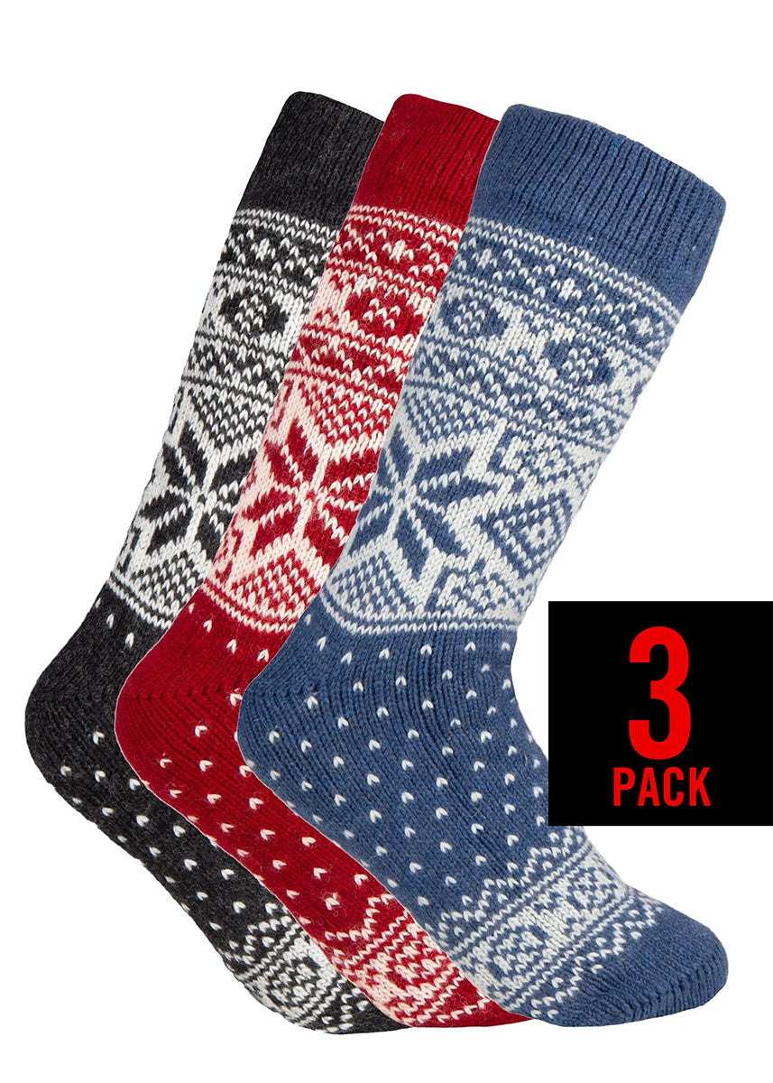 Nordic Wool Socken 3er-Pack „Schneeflocke“