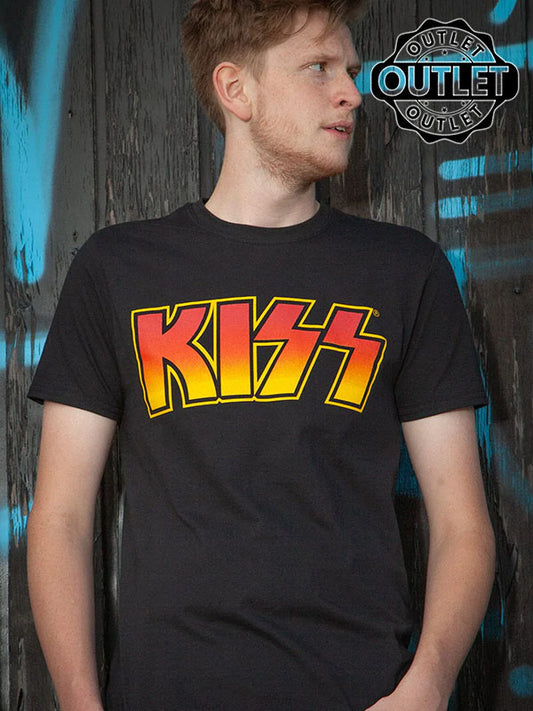 T-shirt Kiss "Famous Logo" Black