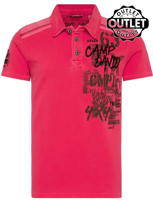 Vintage-inspired Men's Polo Shirt by CAMP DAVID - Perfect for Casualwear