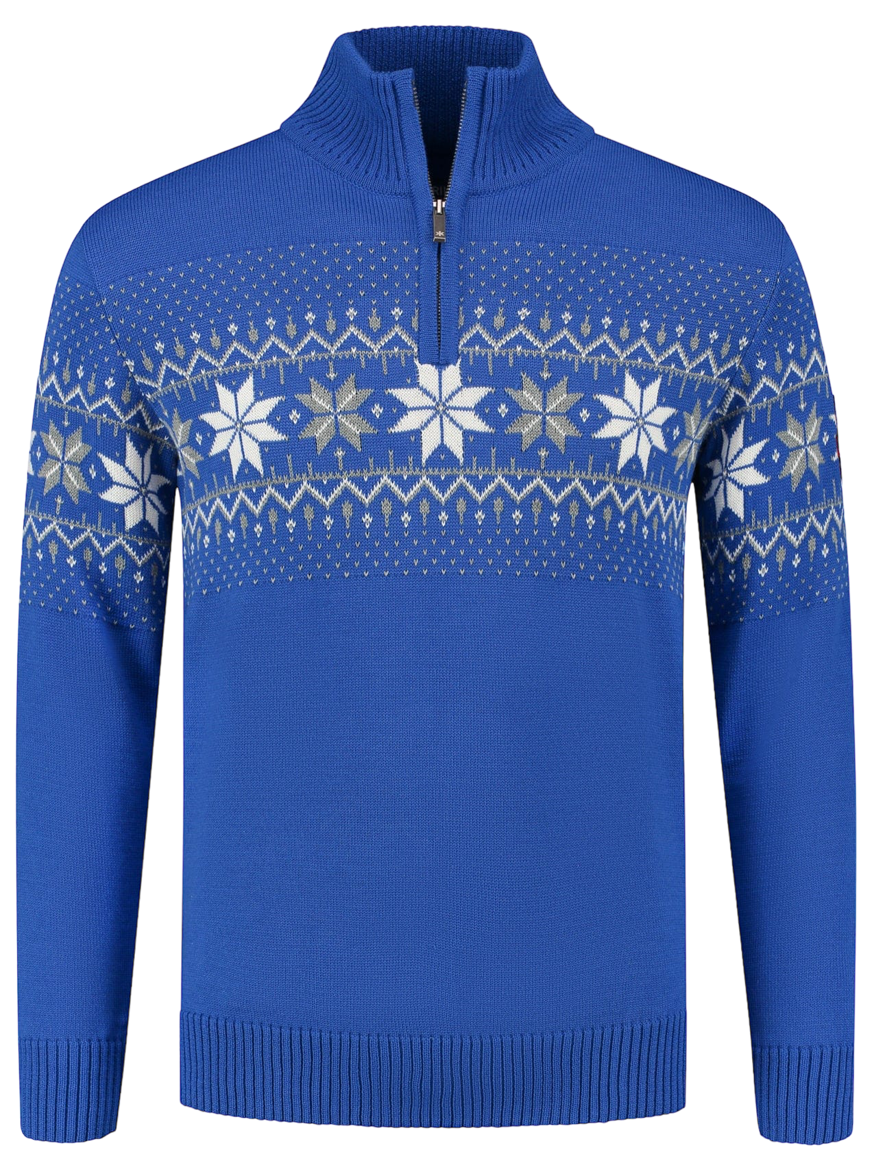 Norwegischer Herrenpullover Merino, Blau