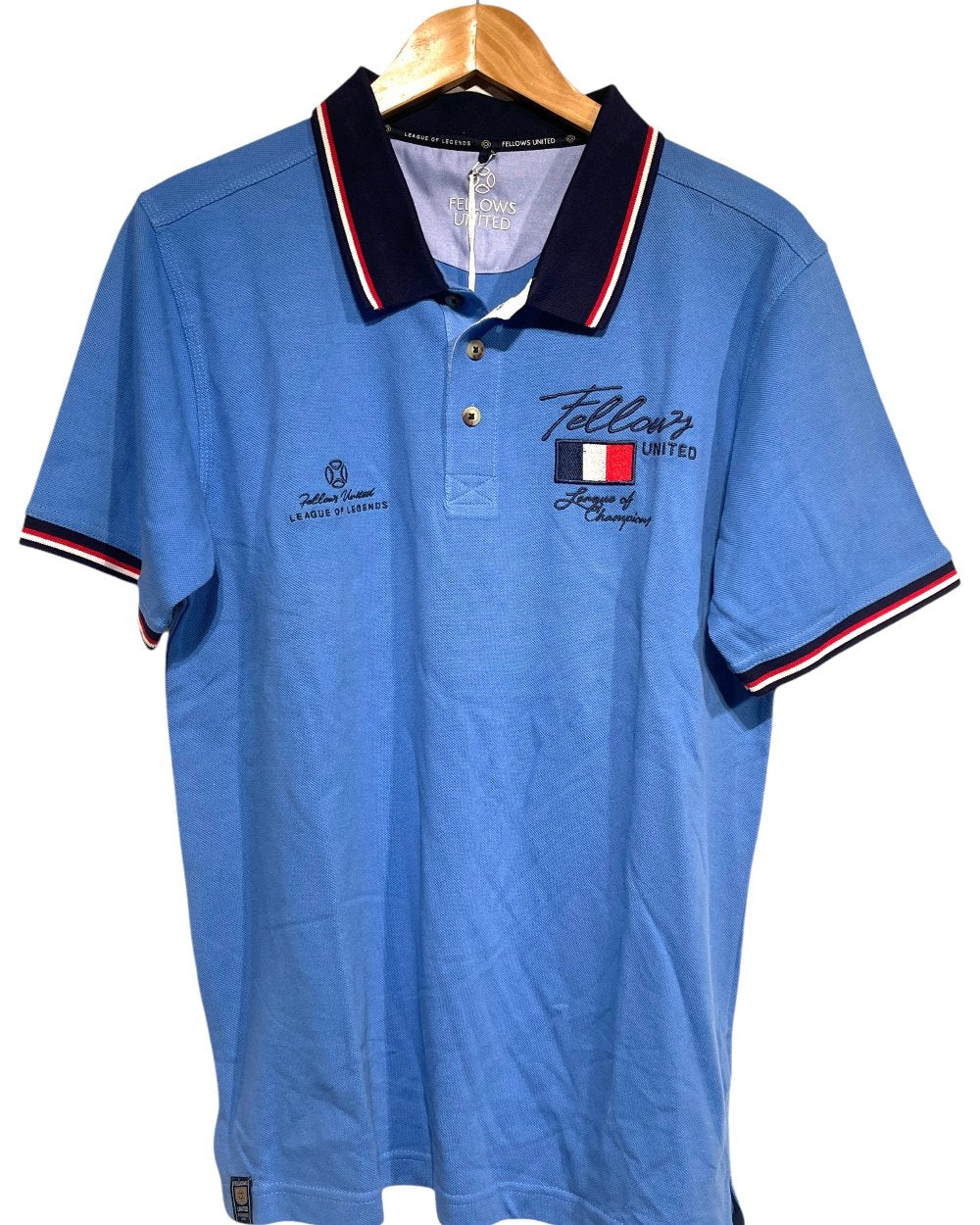 Poloshirt France blauw