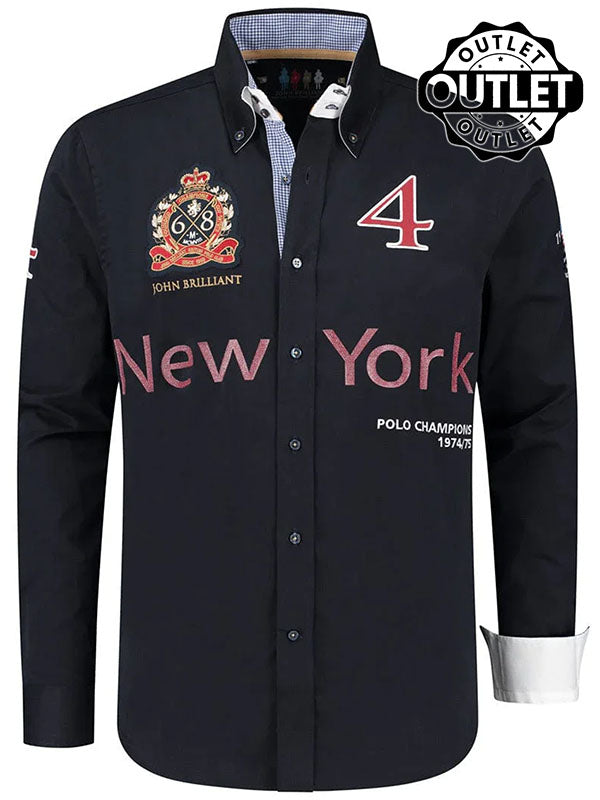 Overhemd Polo Sport London, donkerblauw