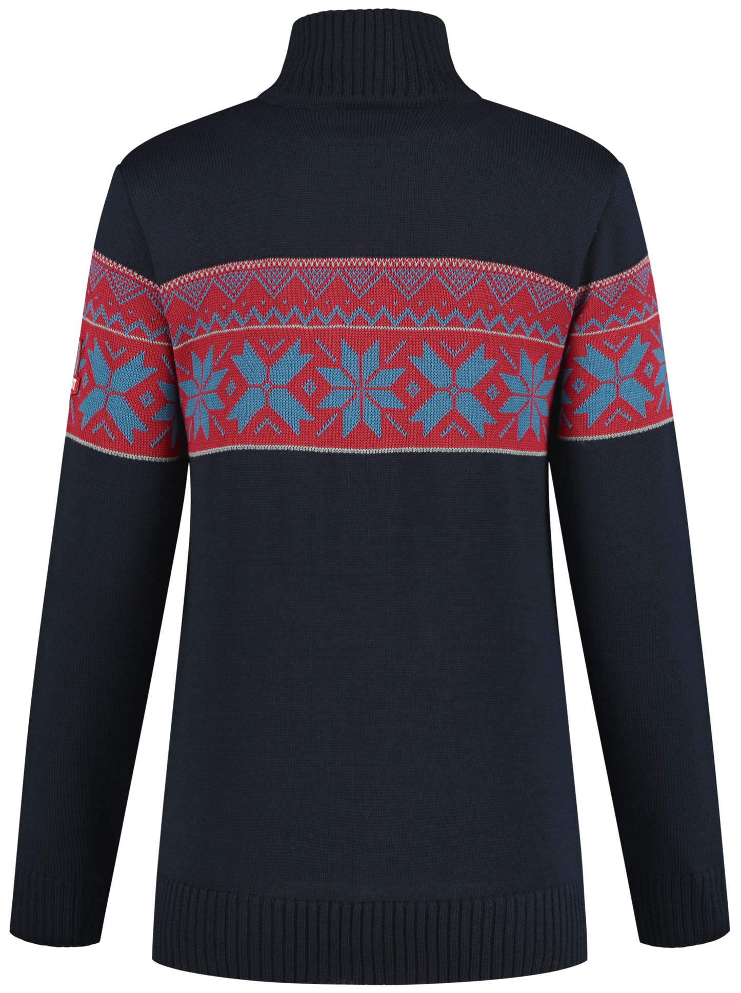 John Brillant Norwegian Womens Pullover Ullgenser, Black, darkblue