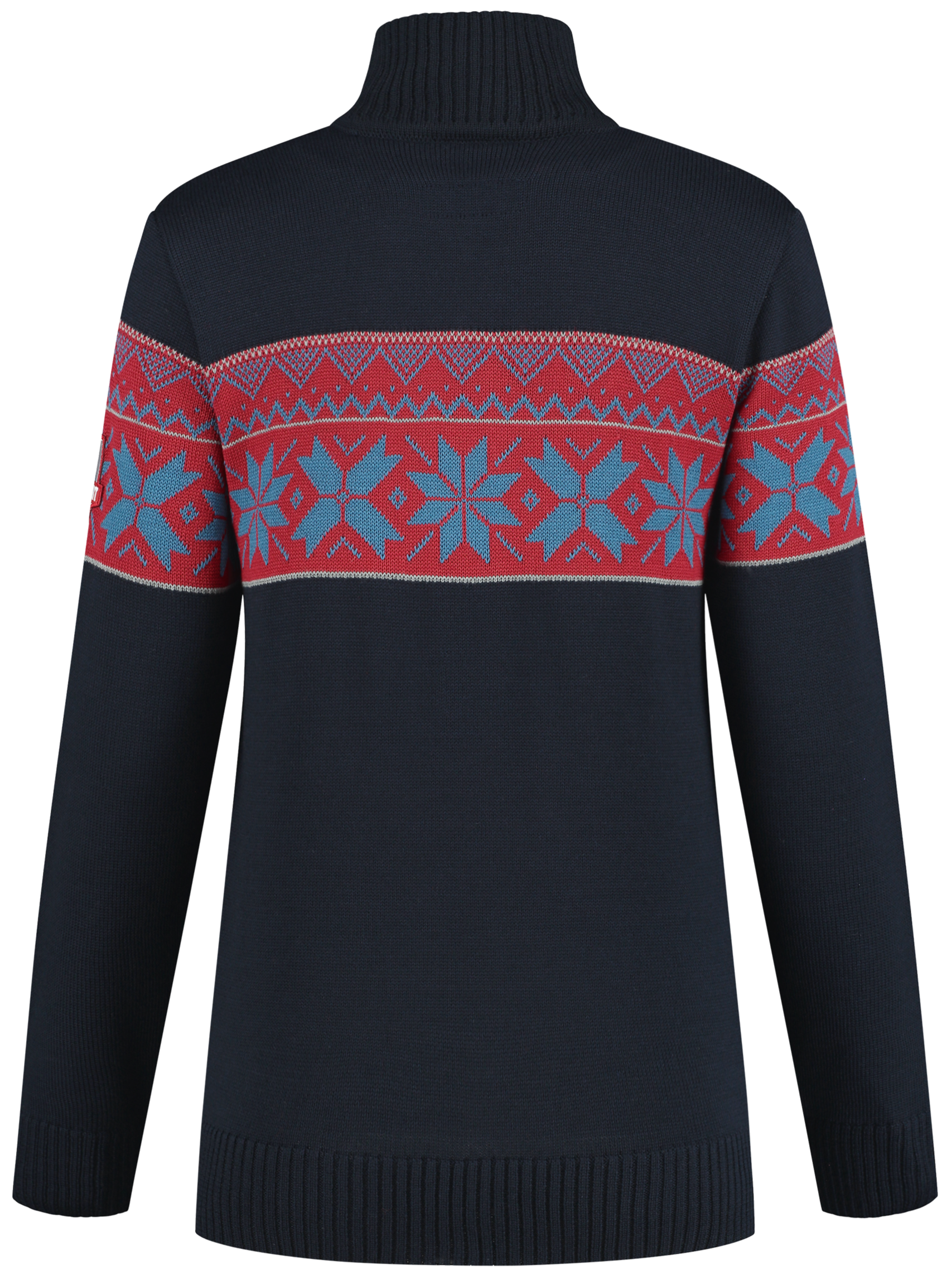 John Brillant Norwegian Womens Pullover Ullgenser, Black, darkblue