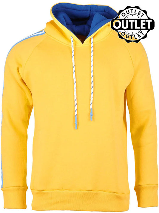 Sweat à capuche "Logo Stripe" jaune