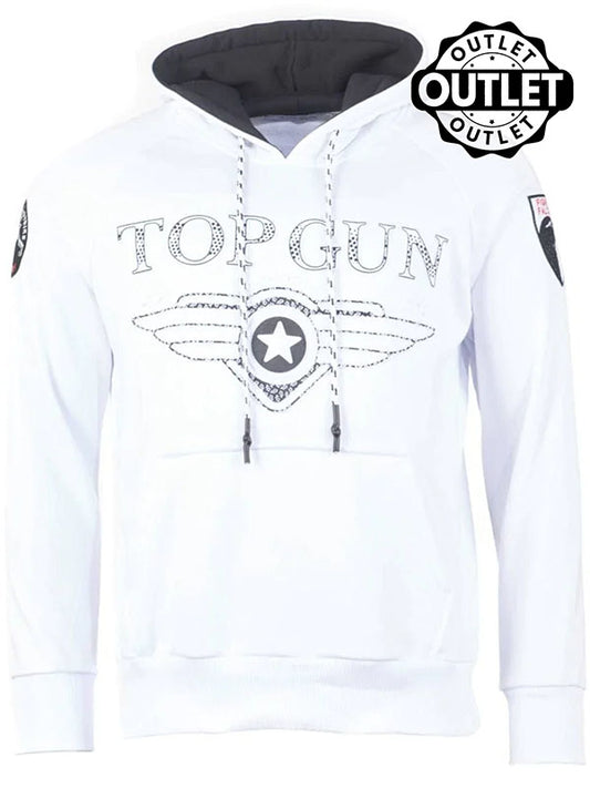 Hoodie sweatshirt "Defend", white