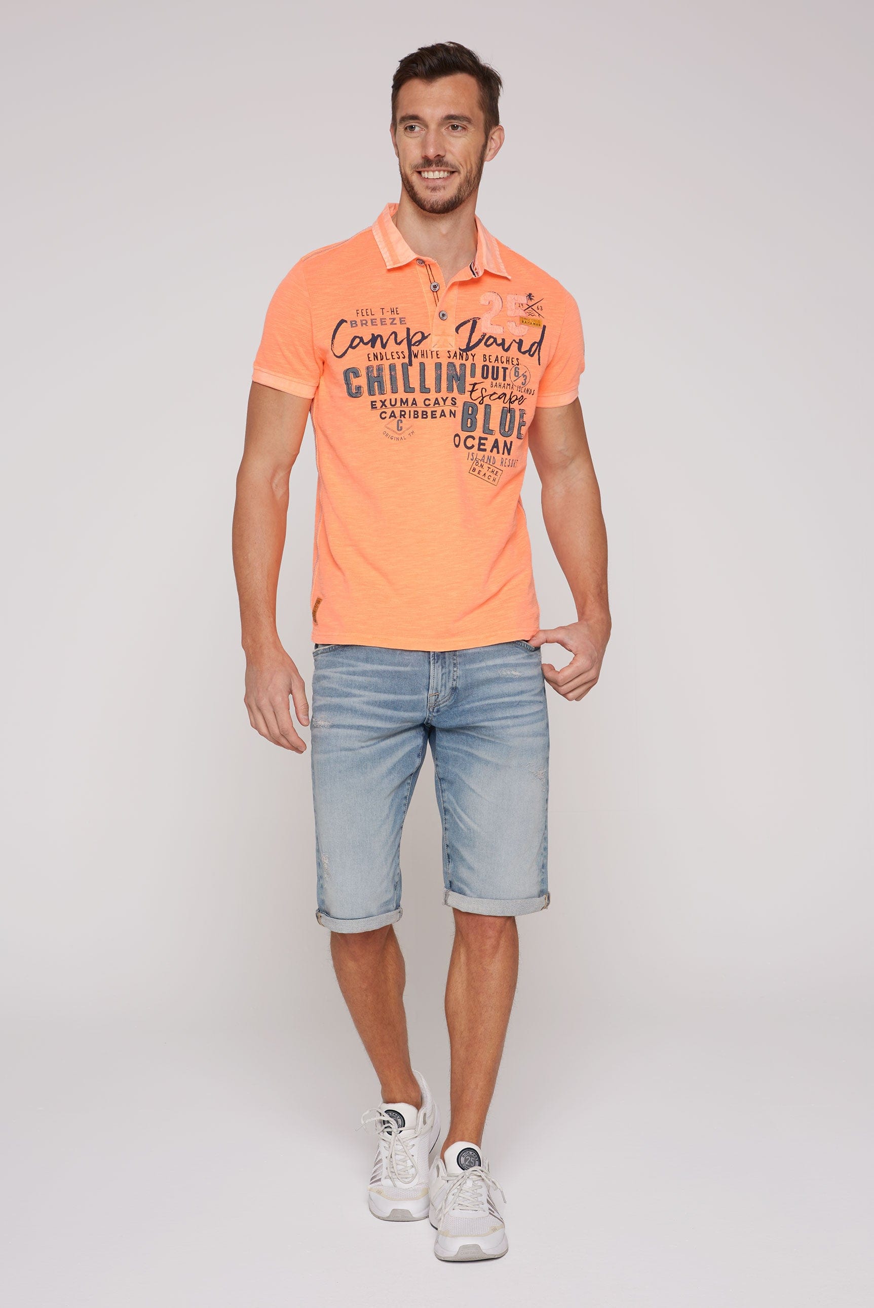 Camp David Poloshirt Beach Life, Fashion Stateshop Mint short Cool - sleeves