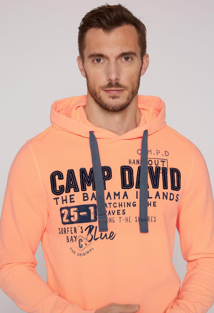 Camp David Sweatshirt Hoodie "Beach Life", Sunset Neon