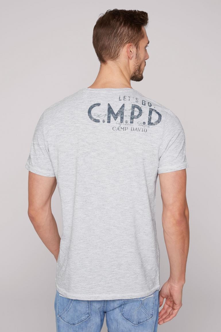 Camp David Fashion - T-Shirt, Stateshop v-neck optic Chique Terre, white
