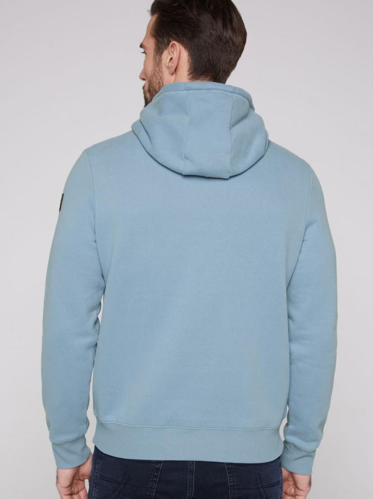 CAMP DAVID New Blue Embroidered Sweat Mix Hoodie – Your Stylish Outdoor Essential