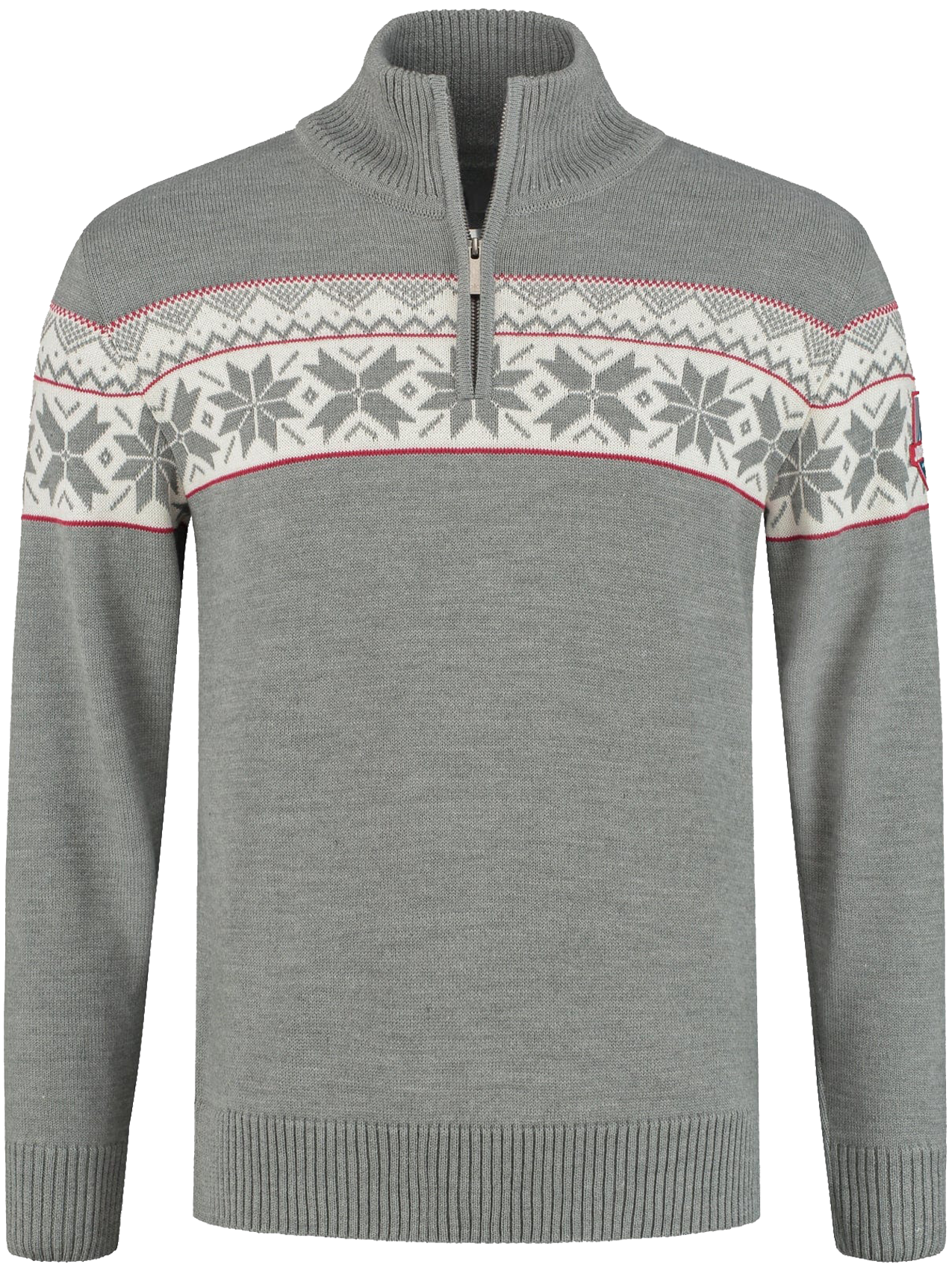 John Brillant Norwegian Mens Pullover Ullgenser, Grey