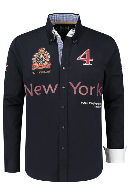 John BrillantShirt Polosport New York, darkblue