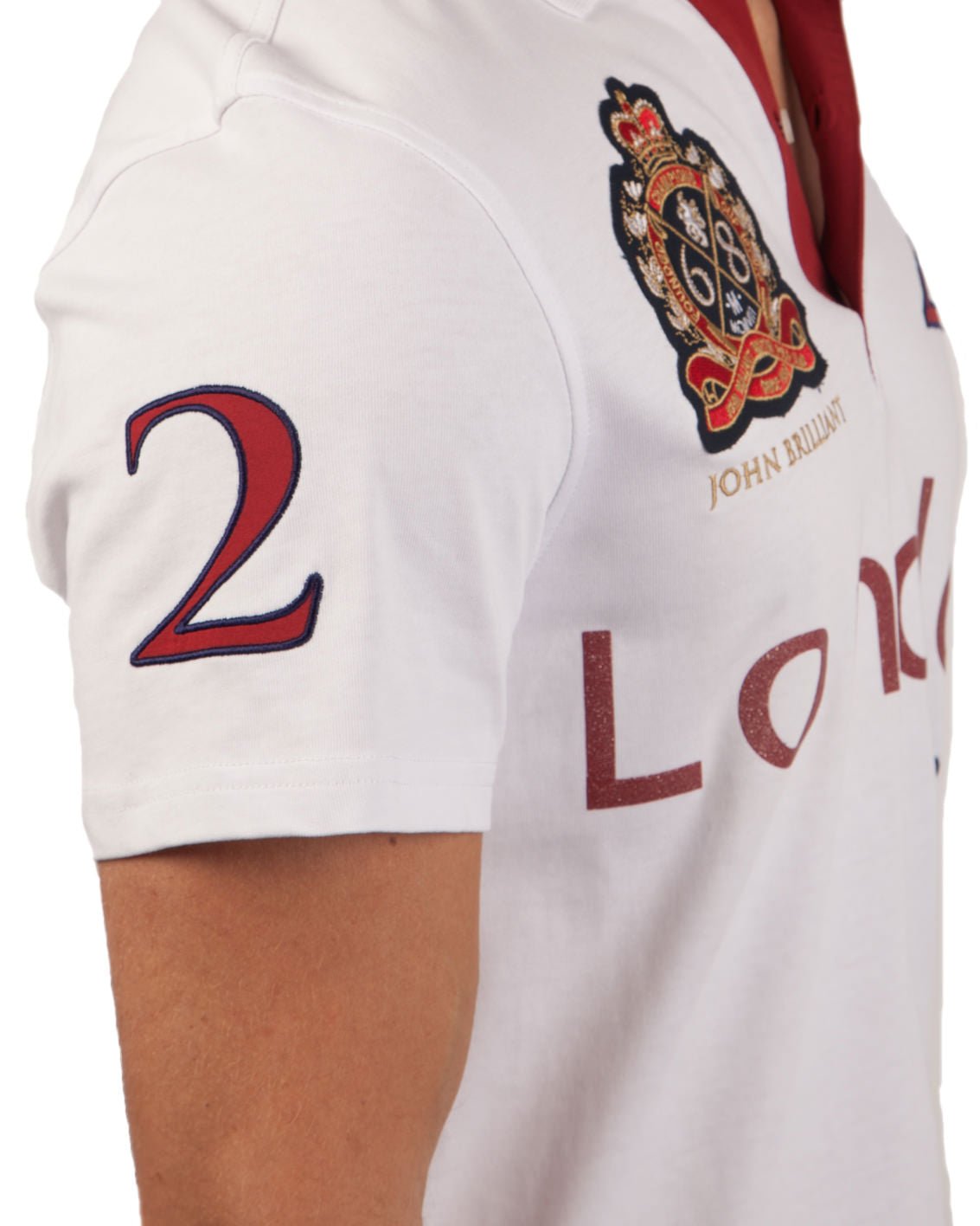 Polo Shirt London, white