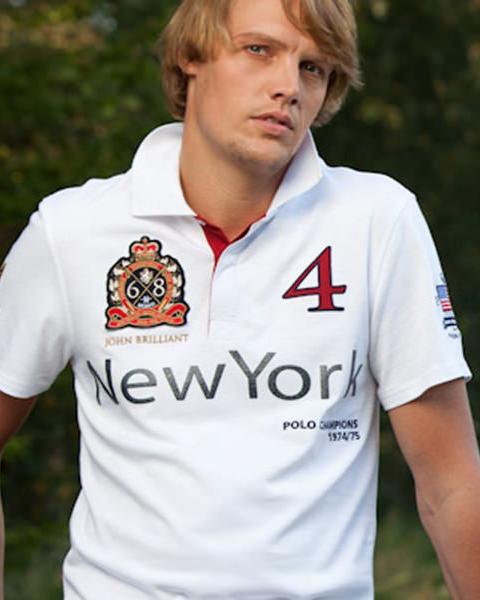 Polo Shirt New York, white