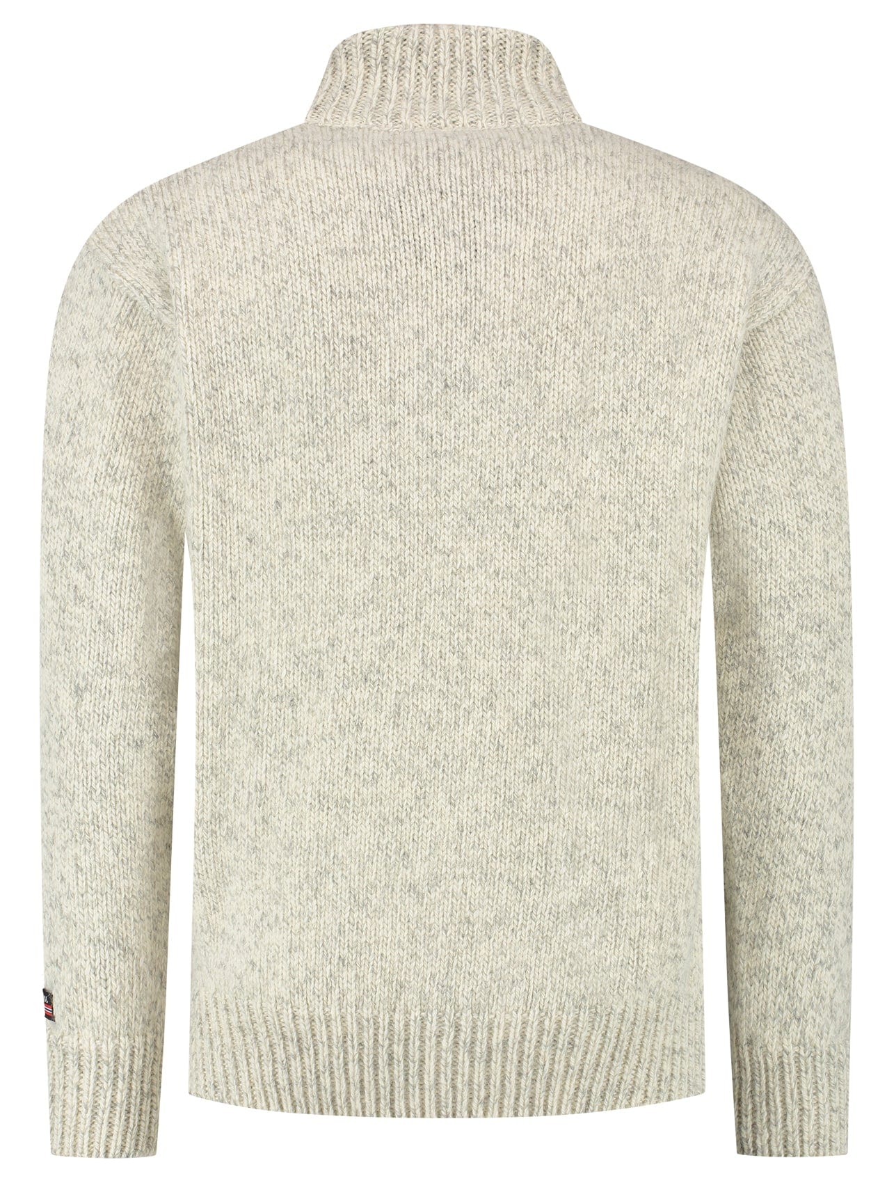 Norfinde Norwegian zip-up sweater in 100% pure new wool