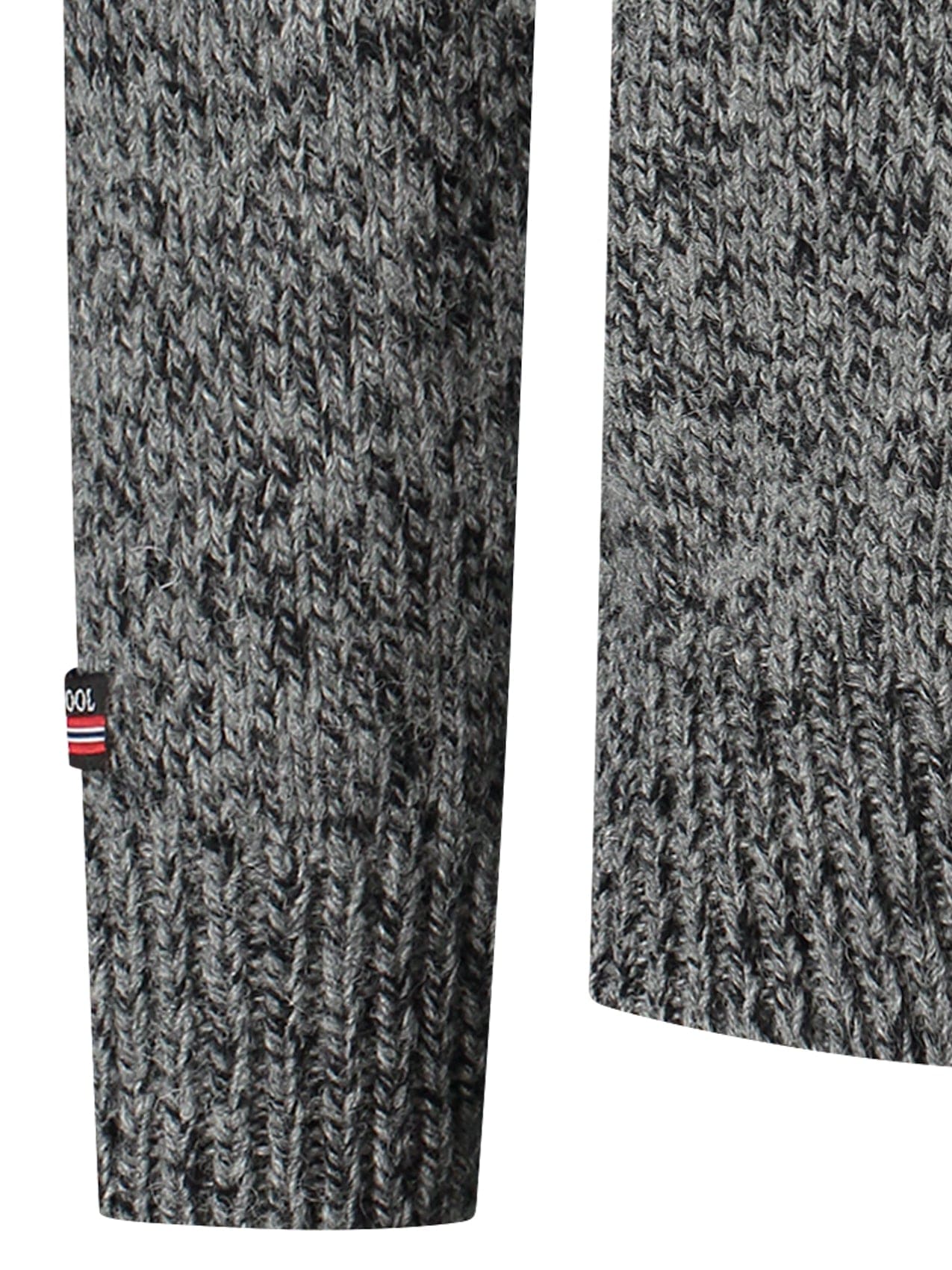 Norfinde Norwegian zip-up sweater in 100% pure new wool