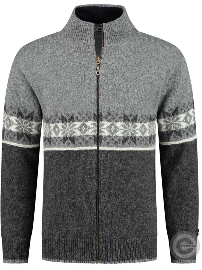 Norfinde Scandinavian cardigan in 100% pure wool