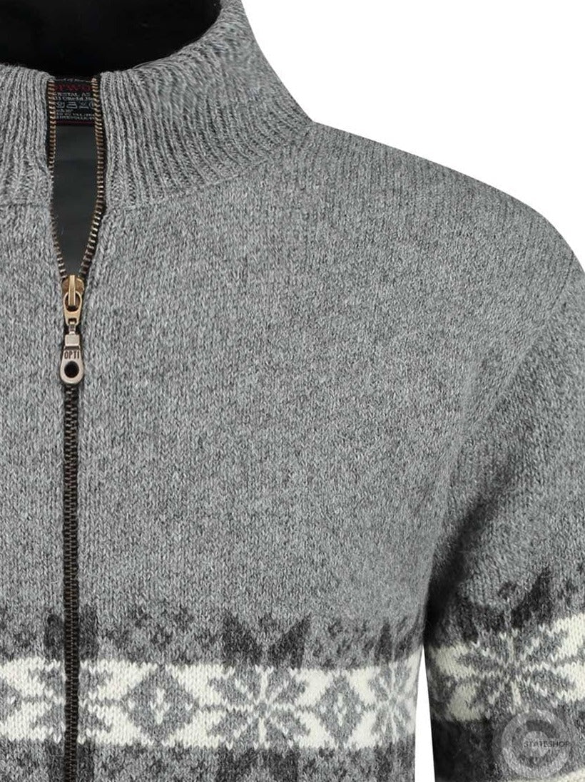 Norfinde Scandinavian cardigan in 100% pure wool