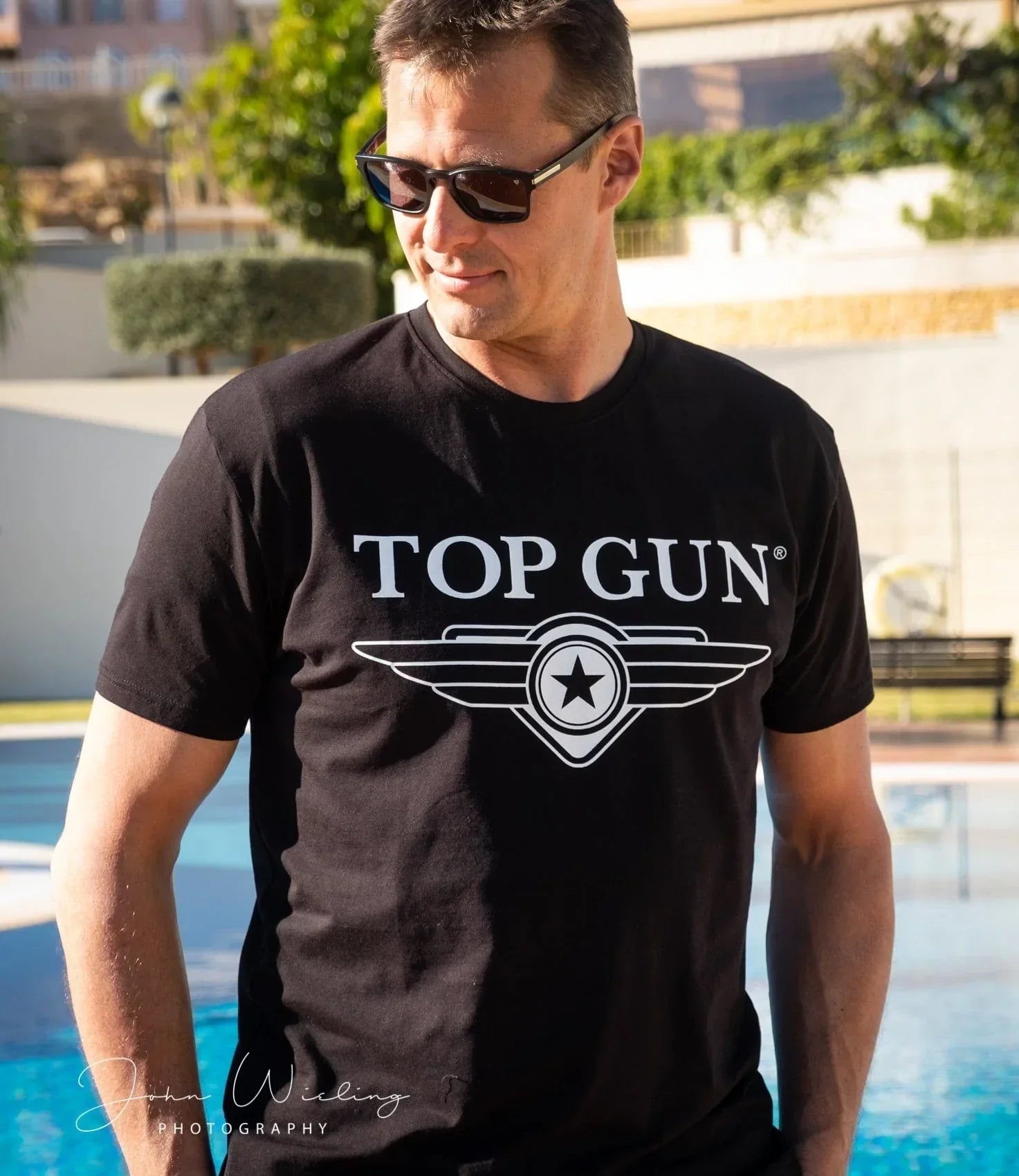 Top Gun"Cloudy" T-shirt, black