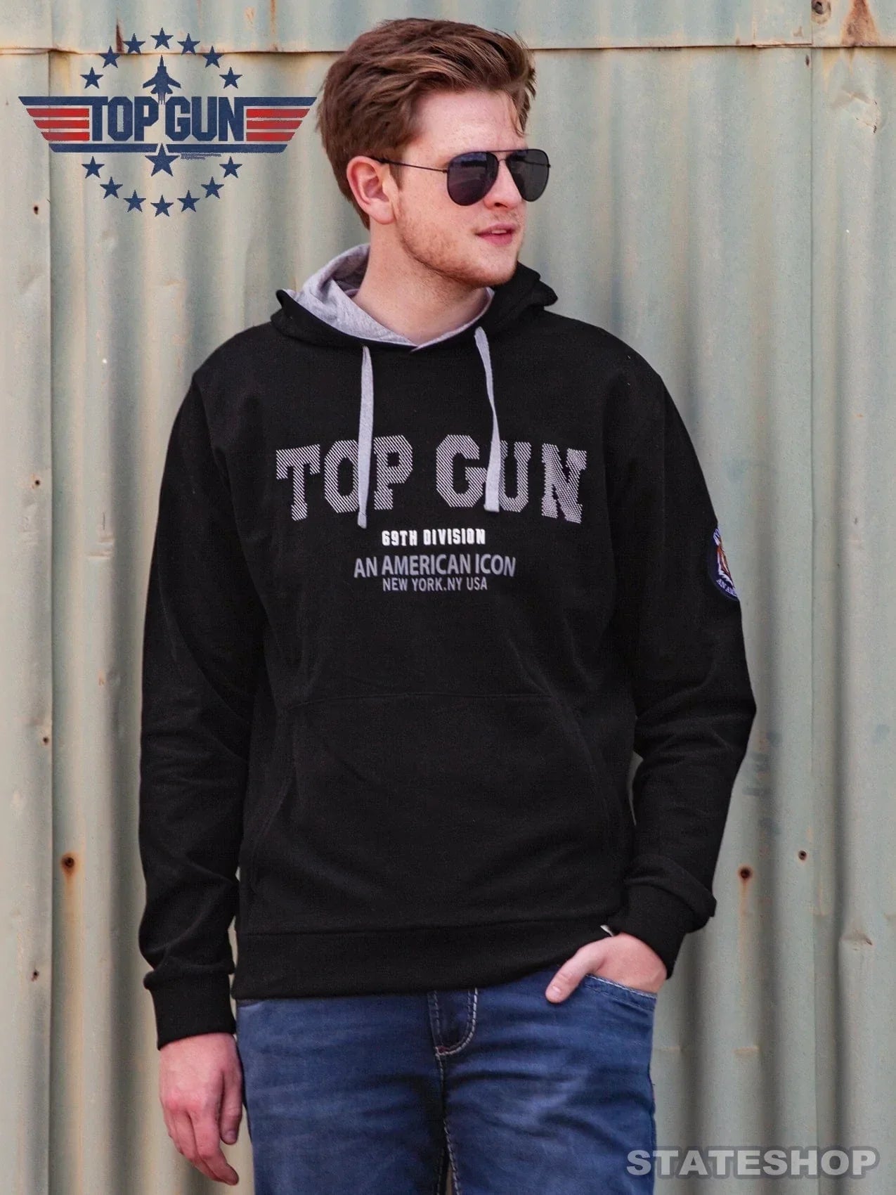 Top GunHoodie Sweatshirt "69th Division" black