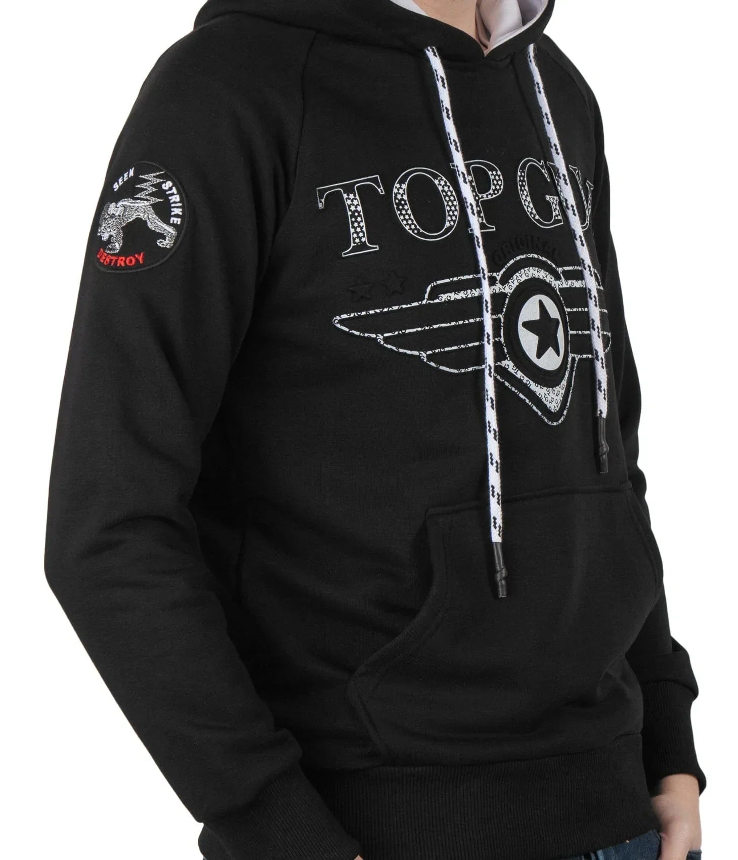 Top GunHoodie sweatshirt "Defend", black