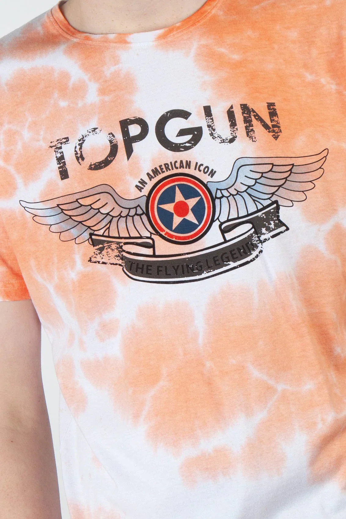 Top Gun T-Shirt "American Icon" camouflage, orange