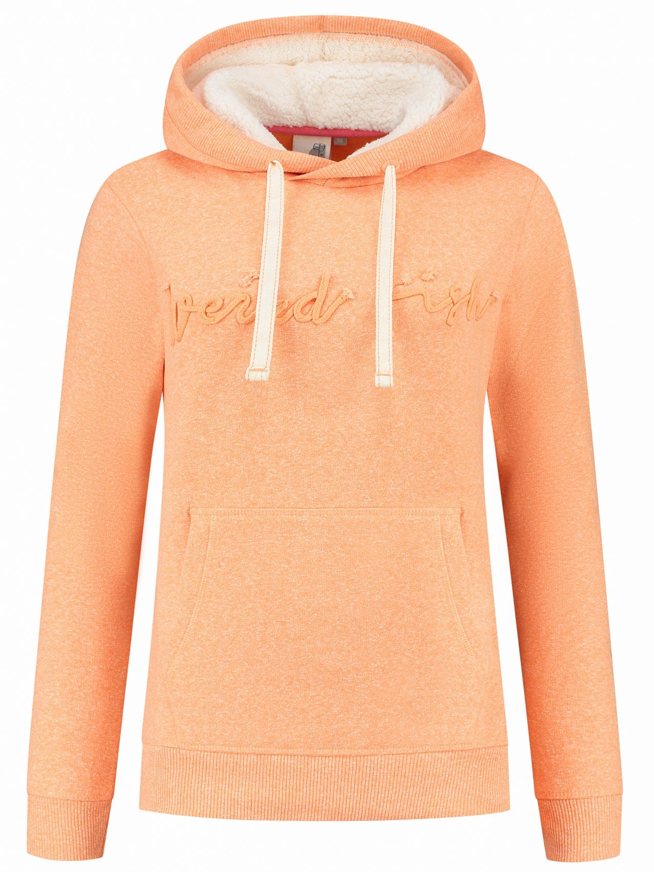 Weirdfish Branded Hoodie, Apricot