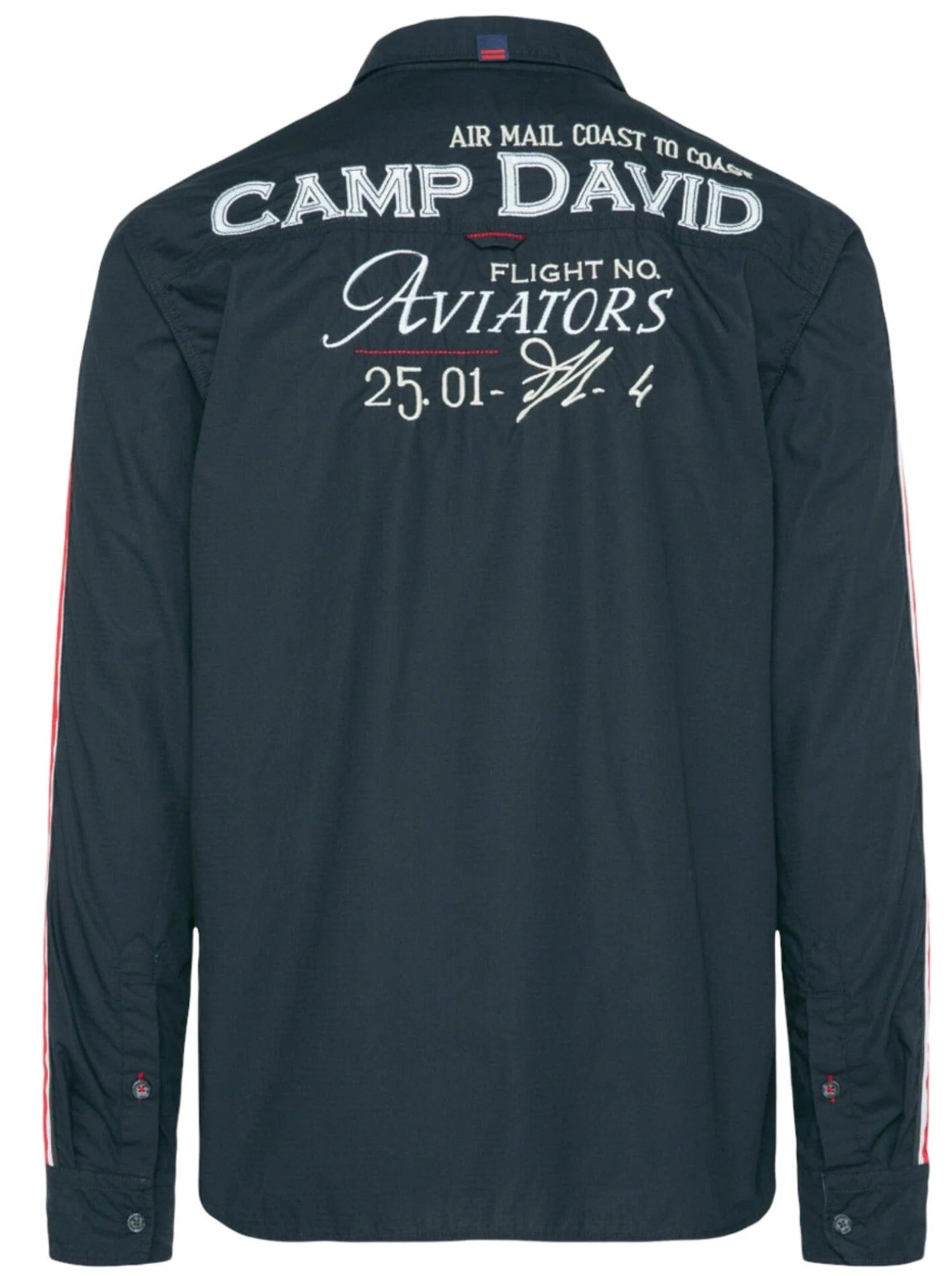 Camp David Shirt Fashion and Stateshop stripe - artwork, with back tape White