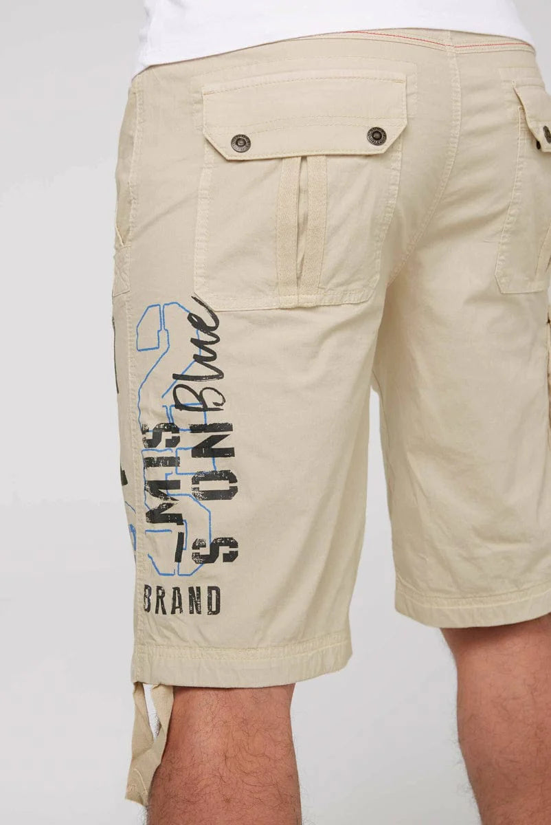 leg logo and - pocket Fashion Skater printsCamp Stateshop shorts David with