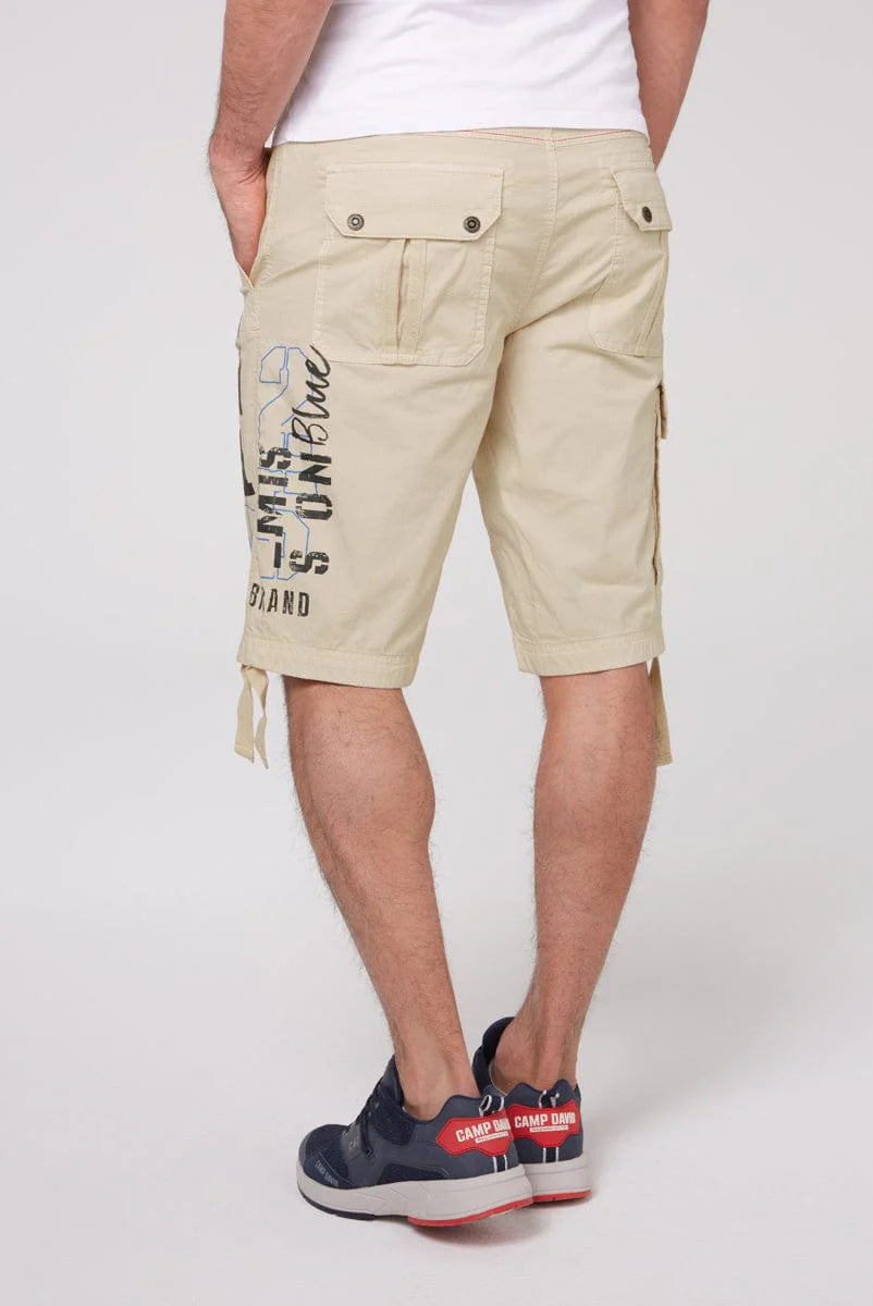 Skater shorts with leg and pocket Stateshop printsCamp - logo Fashion David