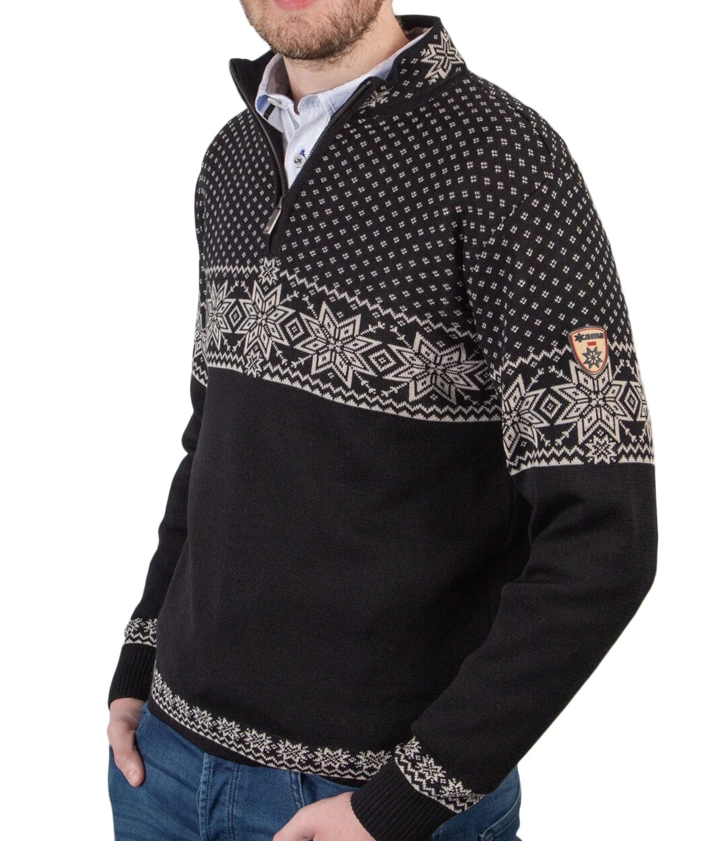 Kama Pullover 100% Merino, Black