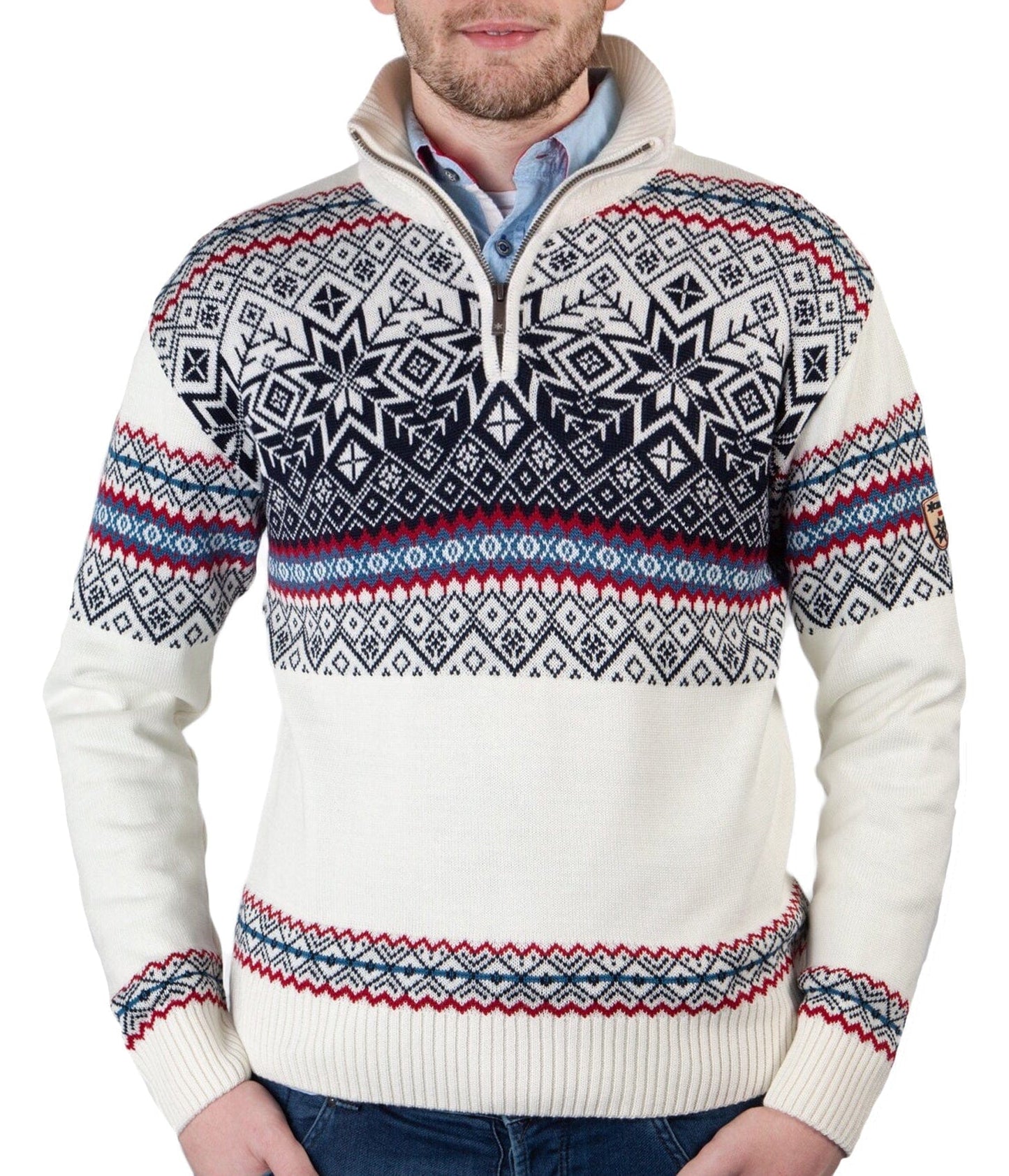 Kama Pullover Merino Nordic, off-White