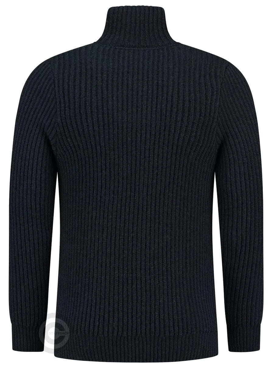 NorfindeHard wearing rib sweater, darkblue