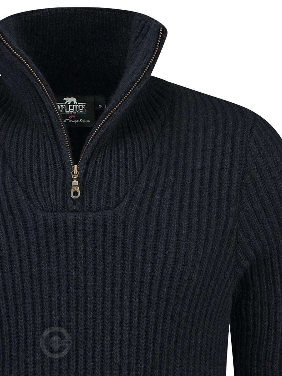 NorfindeHard wearing rib sweater, darkblue