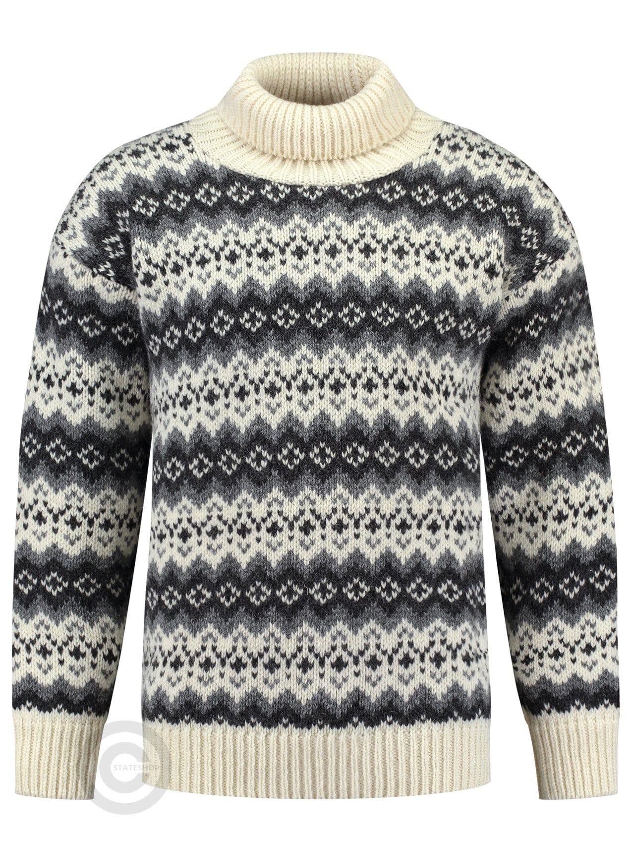 NorfindeIcelandic sweater with roll neck of 100% pure new wool