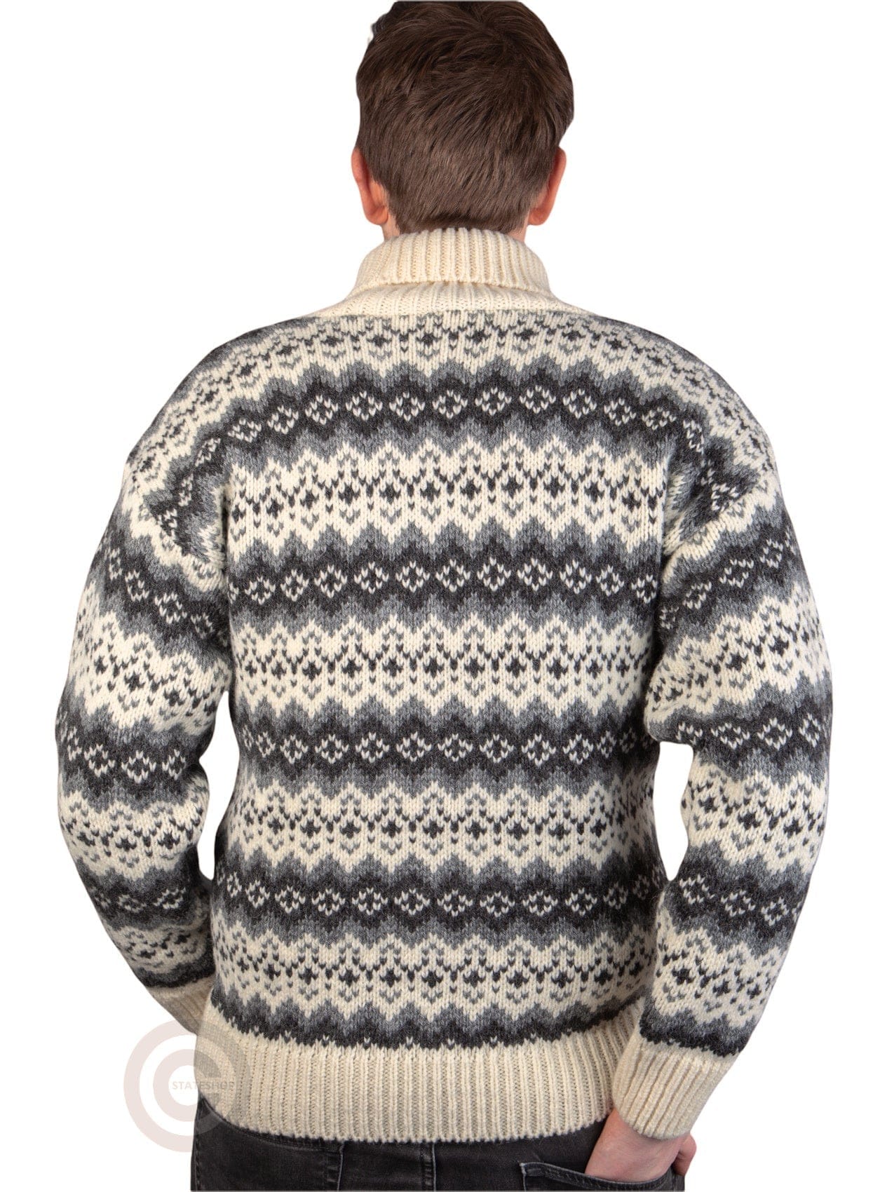 NorfindeIcelandic sweater with roll neck of 100% pure new woolStatesho -  Stateshop Fashion