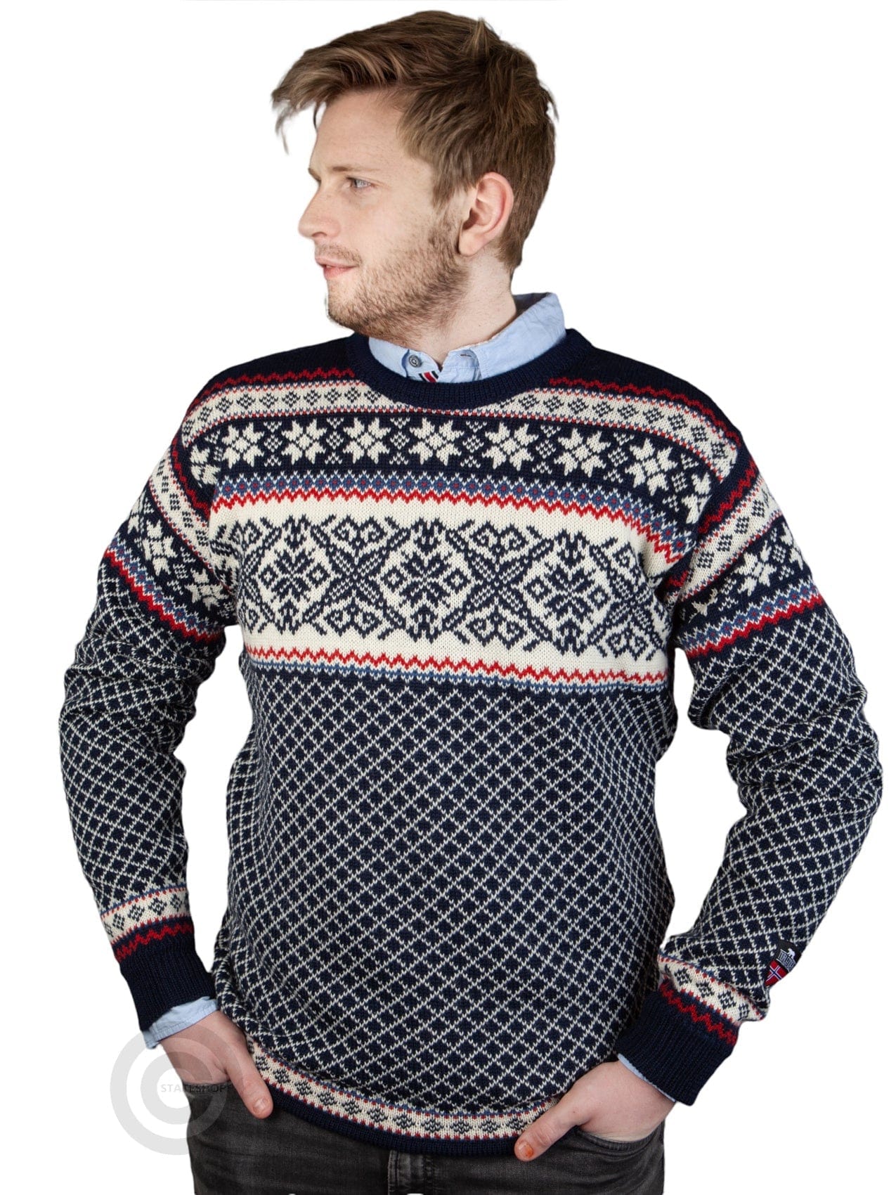 NorfindeNordic crew neck Sweater, darkblue