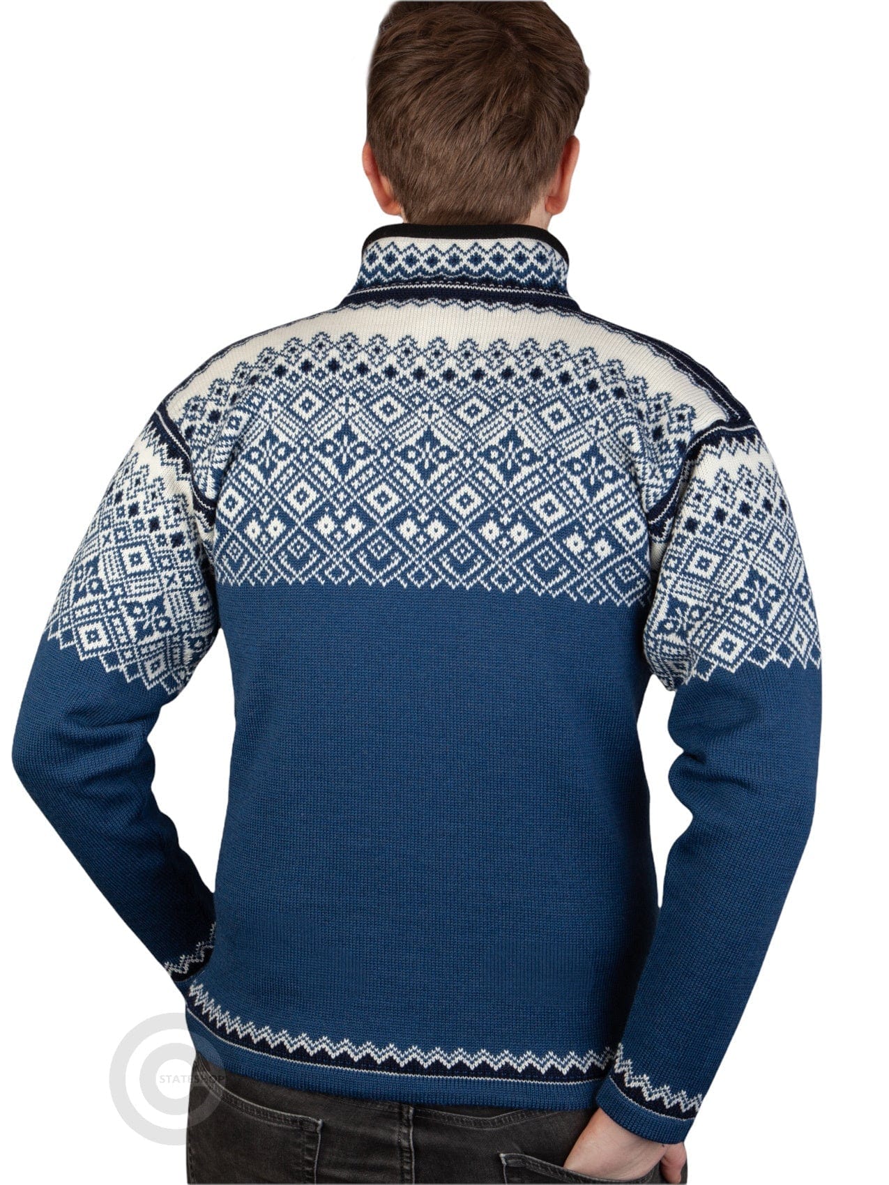 Pullover Traditional - Nordic Norfinde mit Blue Fashion Stateshop Reißverschluss,