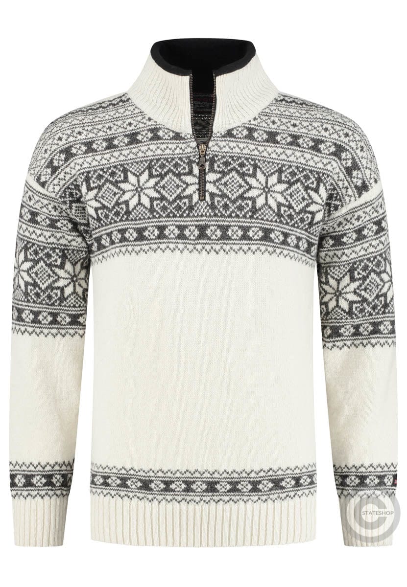 Norfinde Norwegian sweater in Setesdals design made of 100% pure wool