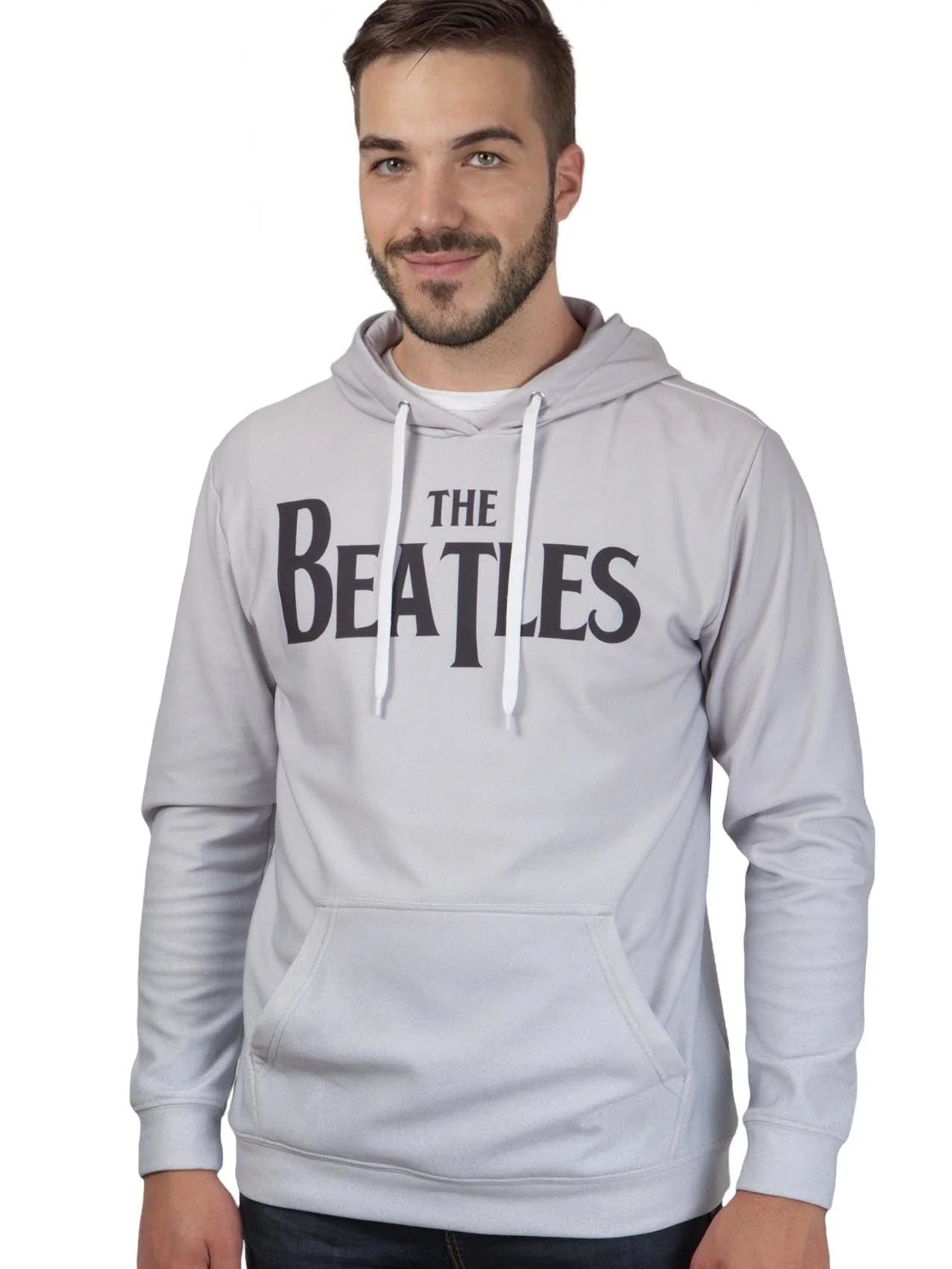 Rockstarzthe Beatles "Grey" Cotton Hoodie, Lightgrey