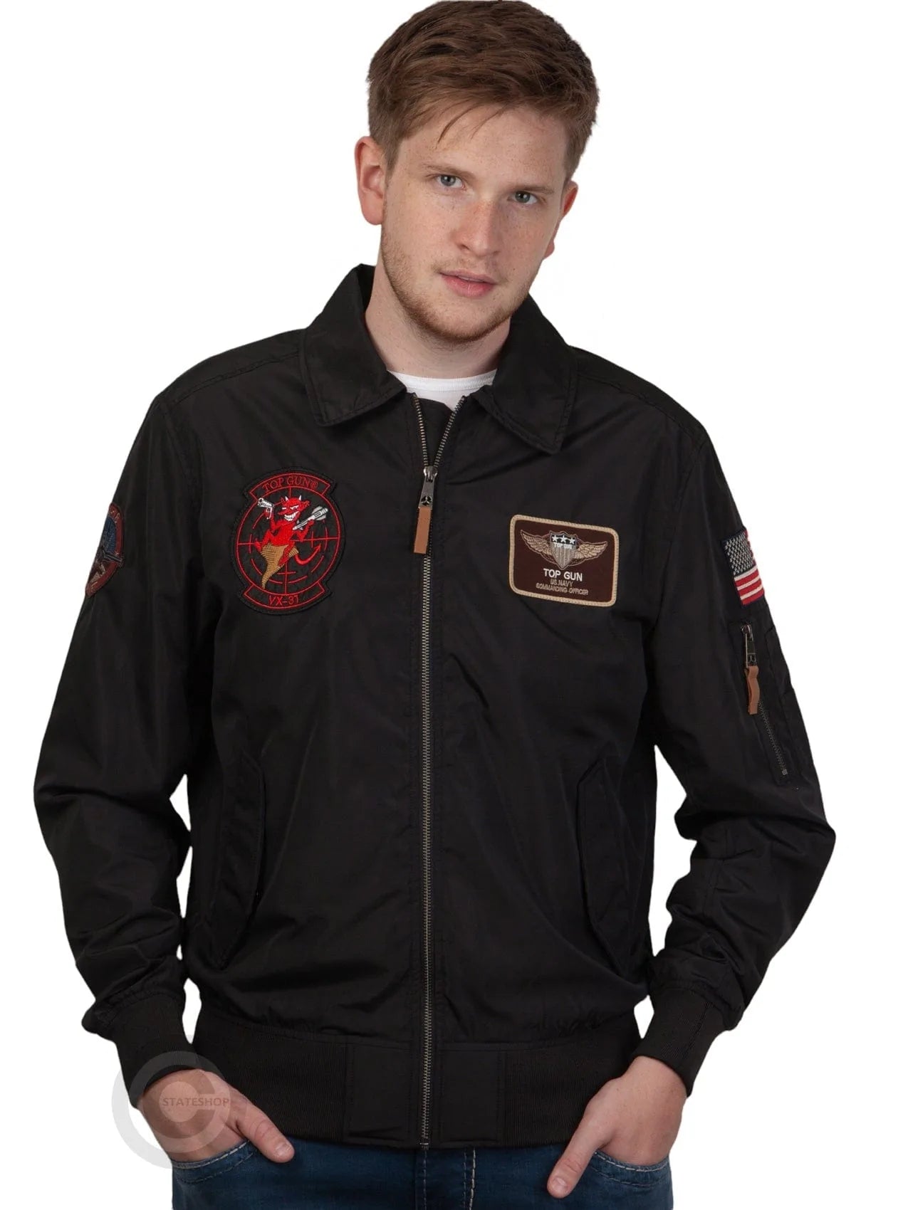 Top GunBomber Jacket "T-Cruise" Black