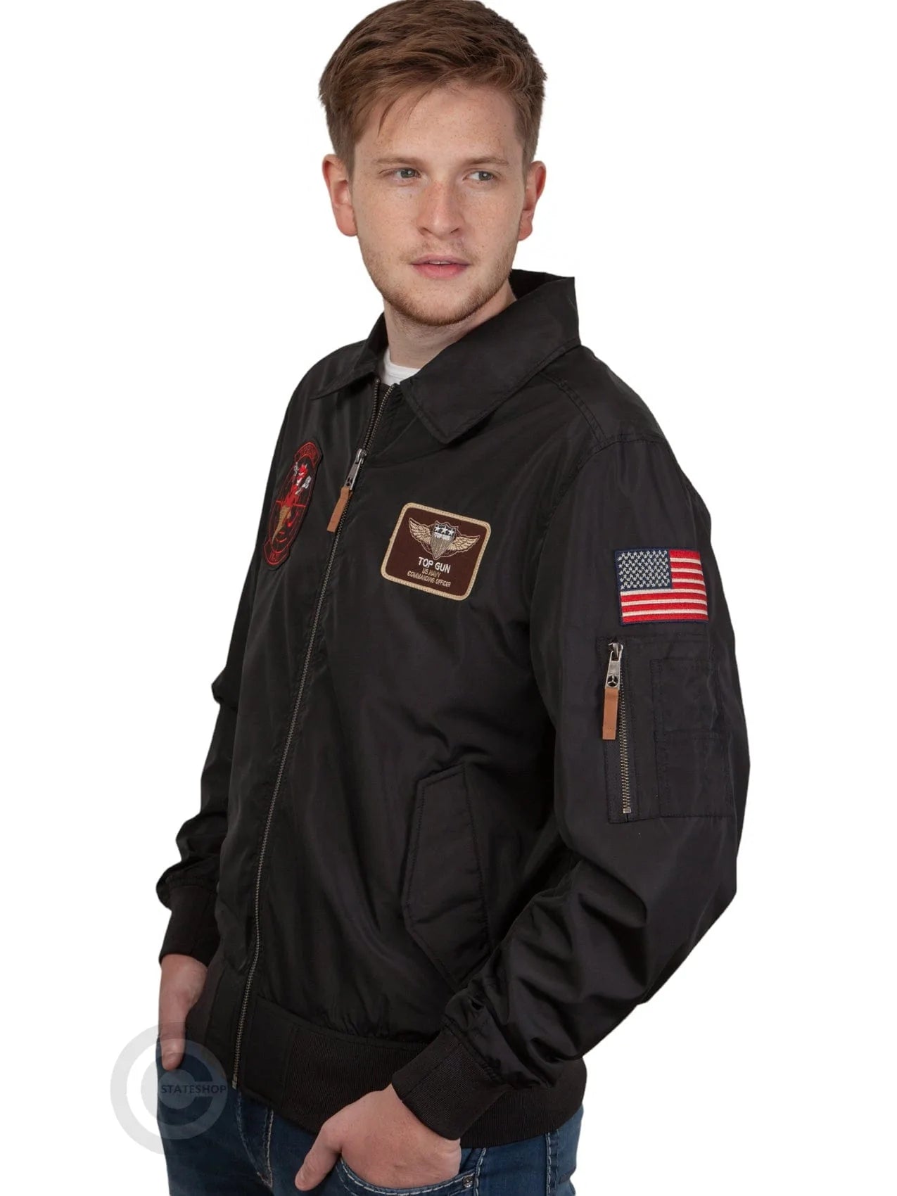 Top GunBomber Jacket "T-Cruise" Black