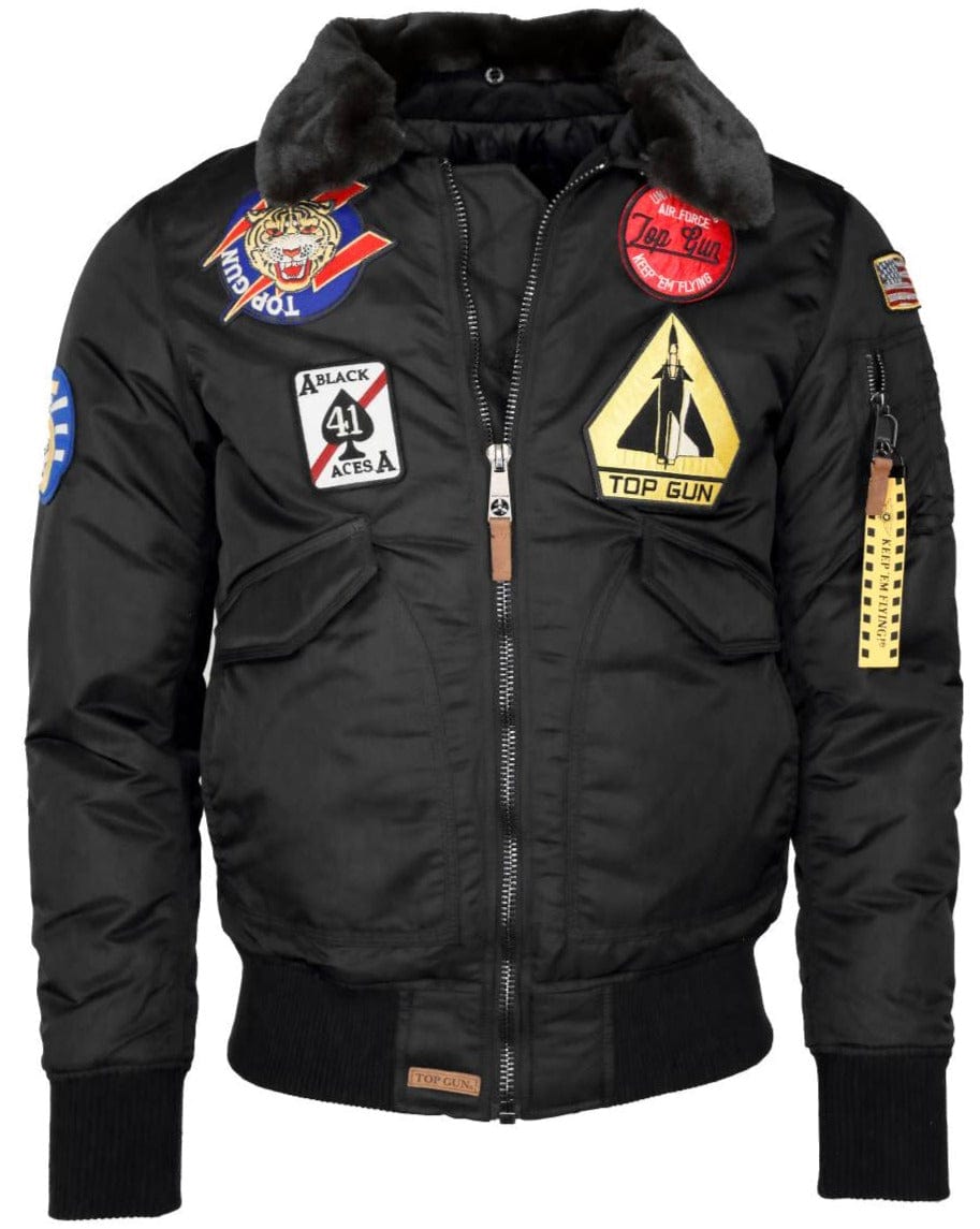 Top Gun Kopie van Bomber Jacket "Machine" Dark Blue